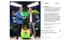 Social post on Dr Phil Anderton's appearance on the ADHD Chatter Podcast