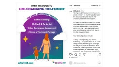 Social post on life-changing ADHD treatment