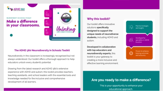Email promoting the Neurodiversity in Schools toolkit